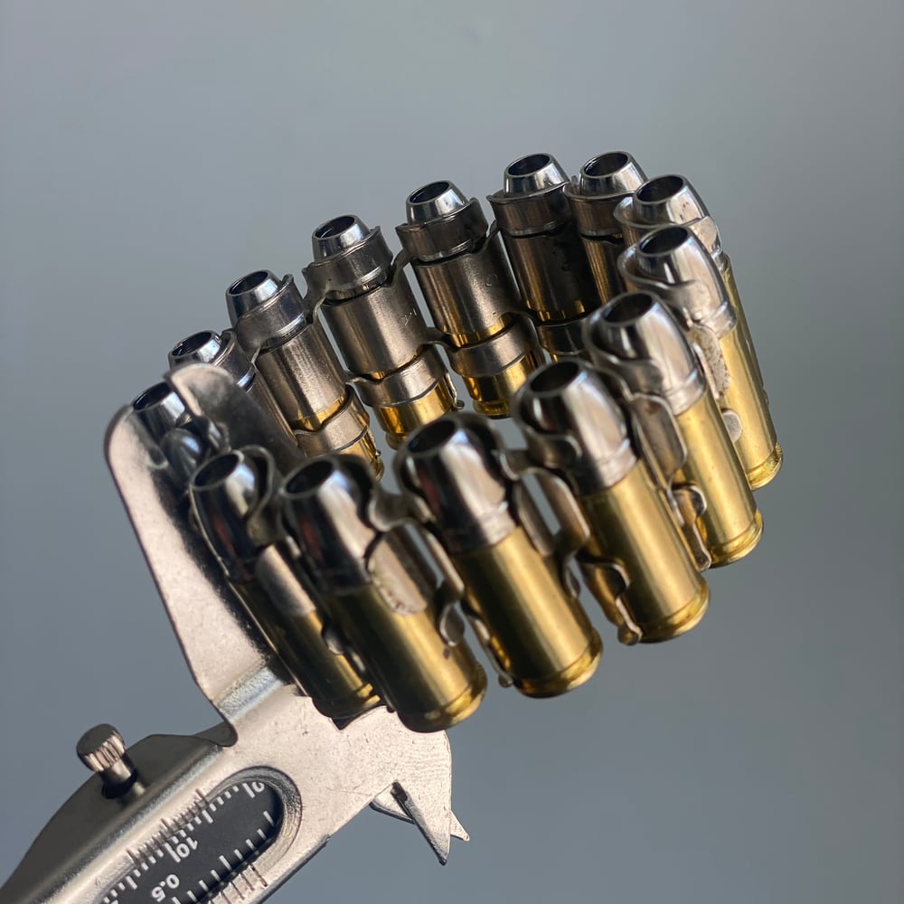 Image of S3NC - Silver/18K Gold Bang Bullet Bracelet LEAD FREE • Boyd ⚙️ Designs