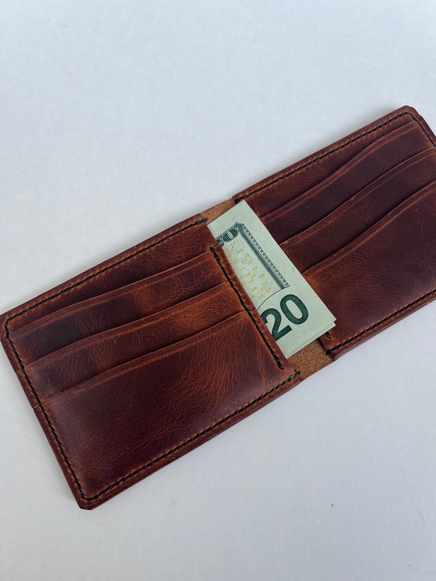 Image of Badalassi Carlo Waxy Tobacco Slim Bifold 