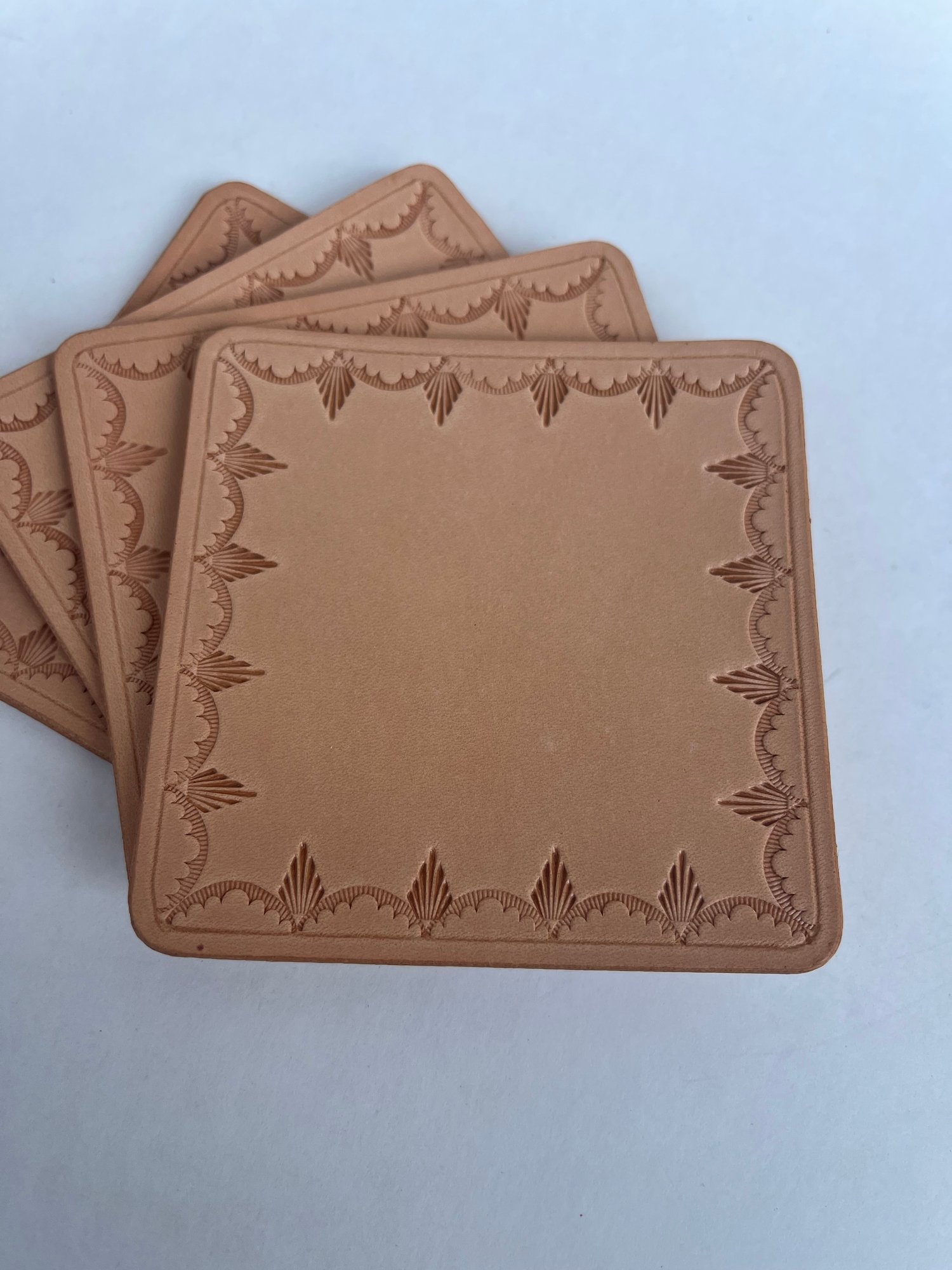 Image of Natural Stamped Coasters