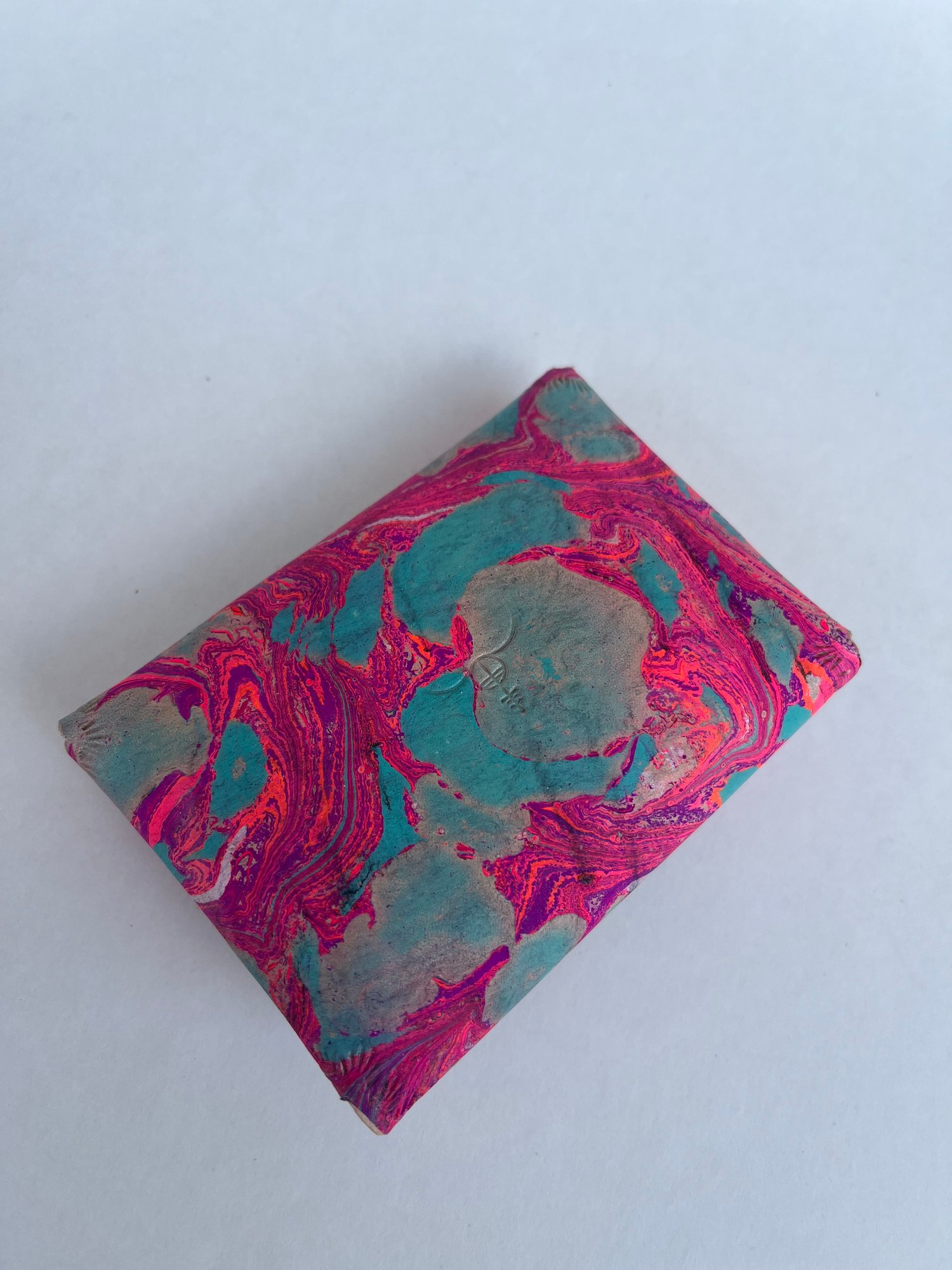 Image of Pink Marbled “No Stitch” Card Wallet 