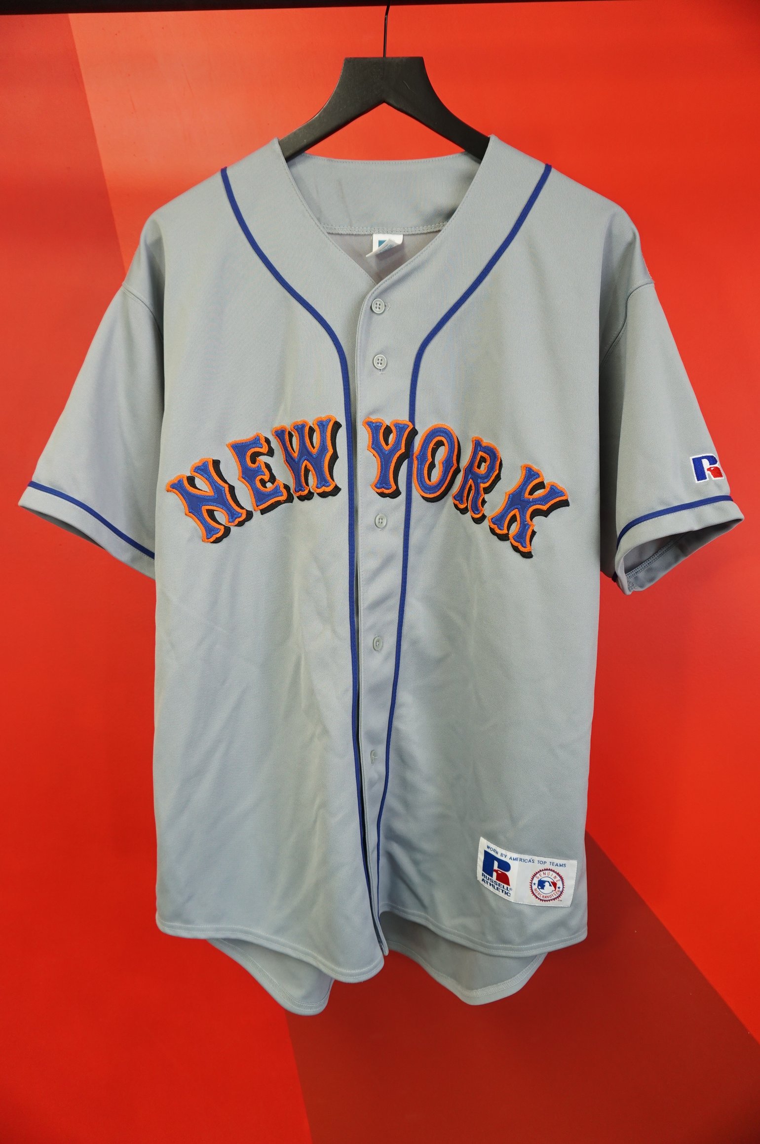 Image of (L/XL) Vtg New York Mets Russell Athletic Jersey