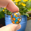 A Touch of Late Summer: Art Glass Focal Bead. Ready to Ship.