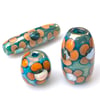 A Touch of Late Summer: Art Glass Focal Bead. Ready to Ship.