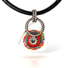 Rainbow Wheel: An Art Glass Pendant. Ready to Ship.