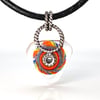 Rainbow Wheel: An Art Glass Pendant. Ready to Ship.