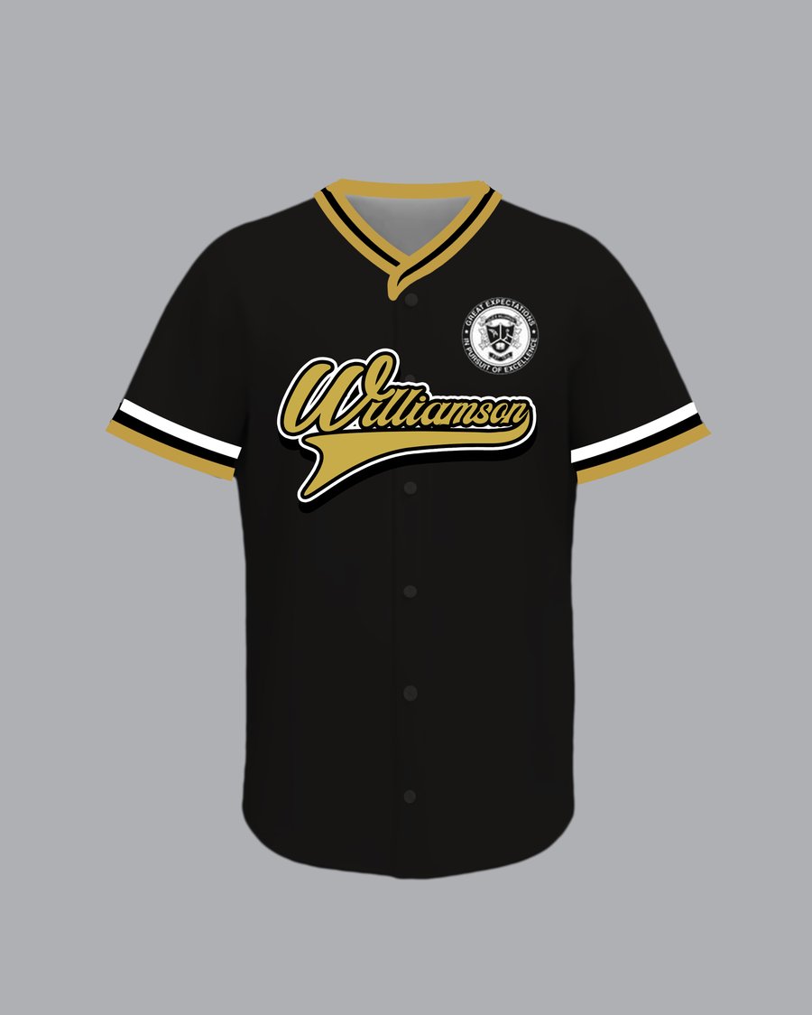 Image of WHS Black Button Up Jersey