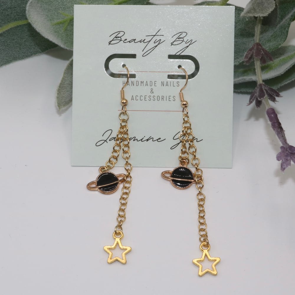 Image of 18k Gold Sent Into Orbit Drop Earring