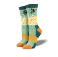 Image 1 of Home Sweet Honeycomb Merino Wool Socks