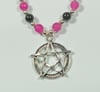 Pentagram beaded necklace 