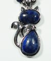 Lapis Lazuli cat pendant gemstone necklace