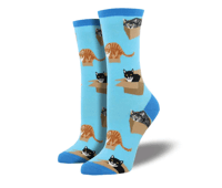 Image 1 of Cat in a Box Socks