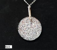 Image 4 of Cloisonné Enamel Pendant Necklace -Opal White Blossom (CJ001)