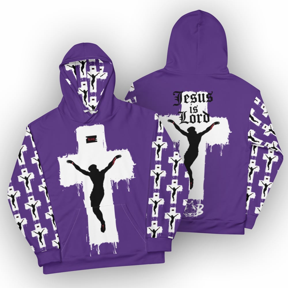 Image of Jesus is Lord Purple Hoodie