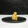 Bear on Hive Beeswax Candle