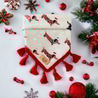 Image 1 of Daching Through the Snow - Pet Christmas Bandana