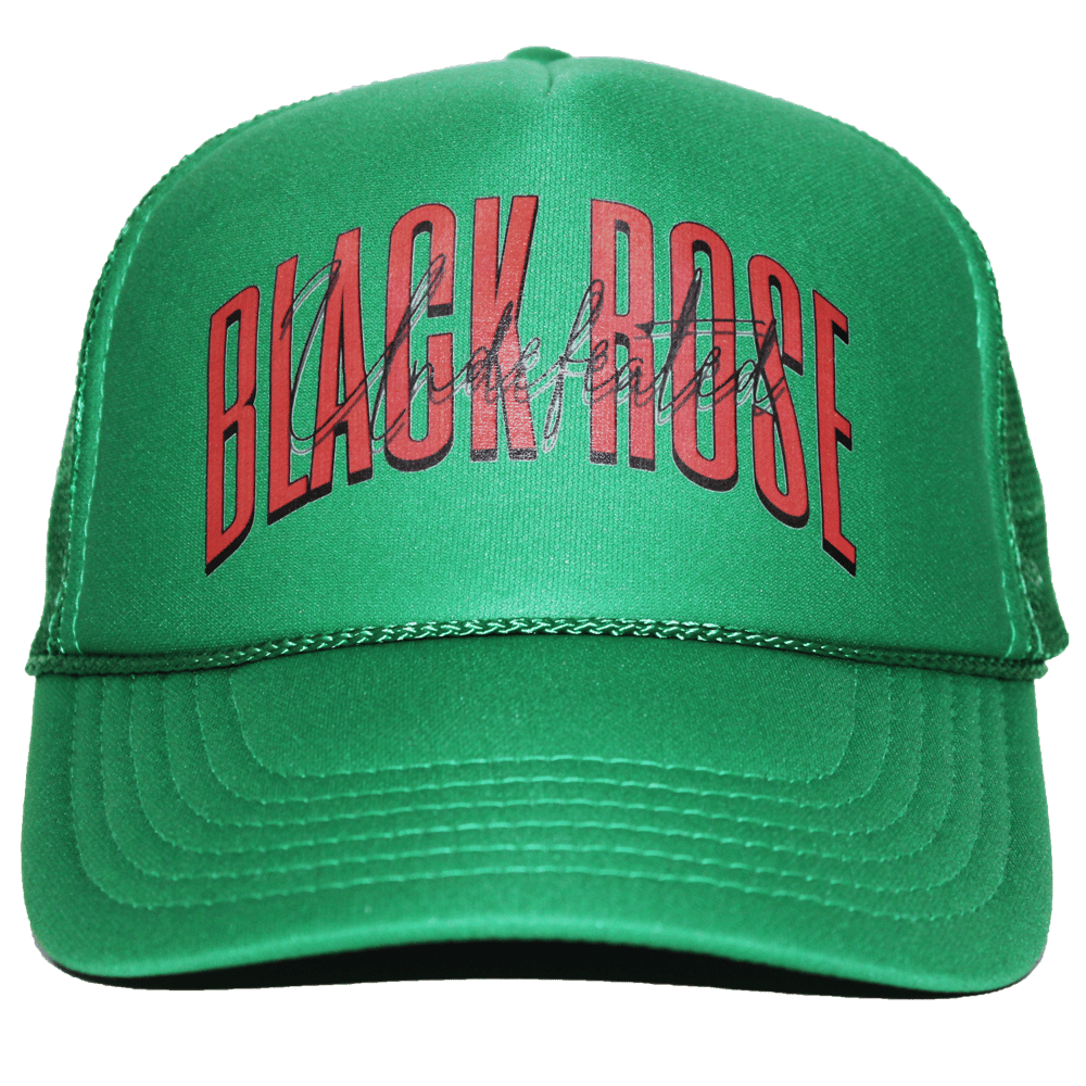 Image of LOGO TRUCKER HAT (GREEN AND RED)