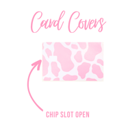 Image 1 of Pink Cow Print Card Cover