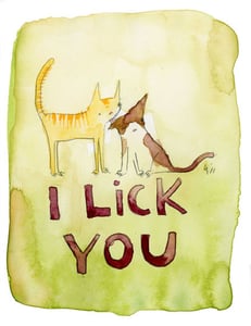Image of I Lick You greeting card