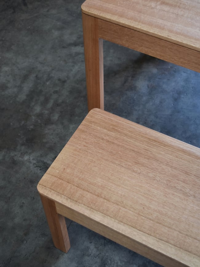 PRUE V2 BENCHES IN TASMANIAN OAK