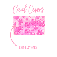 Image 1 of 90s Inspired Pink Hearts Card Cover