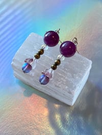 Image 2 of Purple Dew Earrings