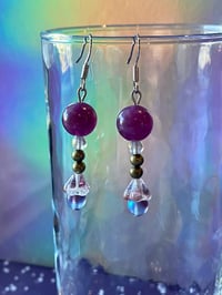 Image 3 of Purple Dew Earrings