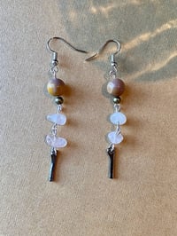 Image 3 of Earthy Quartz Earrings