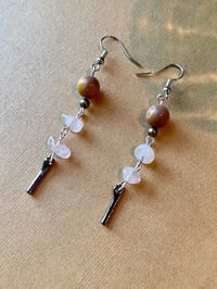 Image 4 of Earthy Quartz Earrings