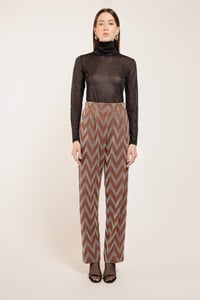 Image 2 of PANTALONE PANAMA ZIG ZAG NOCE €159 - 50%