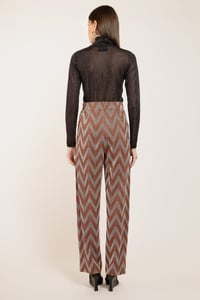 Image 3 of PANTALONE PANAMA ZIG ZAG NOCE €159 - 50%