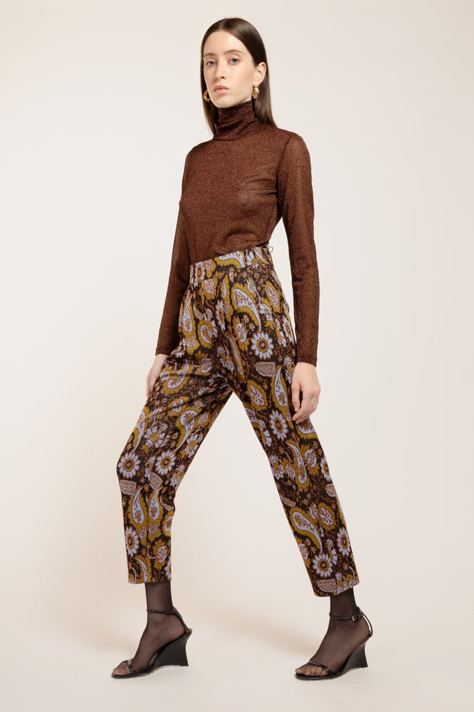 Image of PANTALONE PANDORA CACHEMIRE NERO €151 - 50%