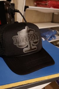 Image 2 of "DIFFERENT" ⚖️ TRUCKER HATS "BLACK/GREY" & "BLACK/ORANGE"