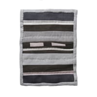 Image 1 of Small Quilted Sampler - Khaki Stripes