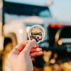 Lady in a Landy Sticker (small, clear)