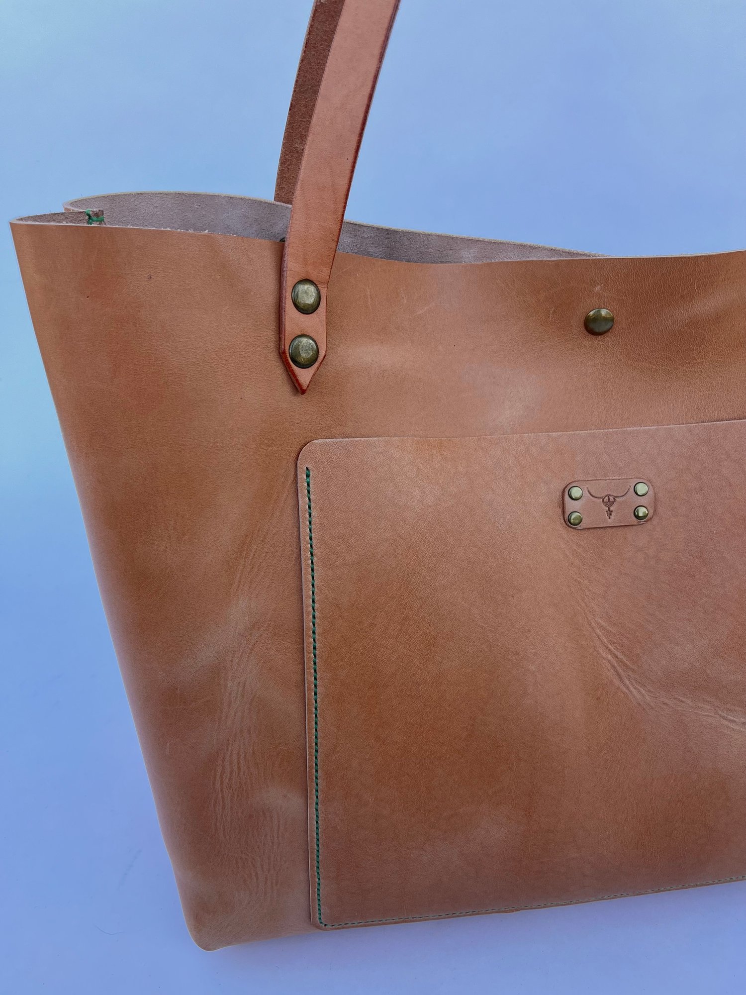 Image of Natural Italian Vachetta Carry-all Tote