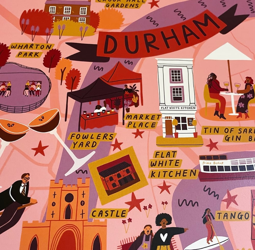 Image of *SUPER SECONDS* Durham Map