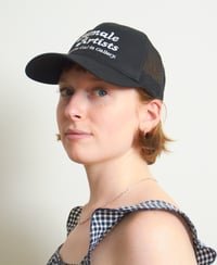 Image 2 of HAT — BLACK MESH