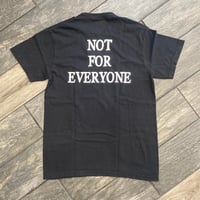 Image 2 of Blueprint "NOT FOR EVERYONE" Tee In Black-White