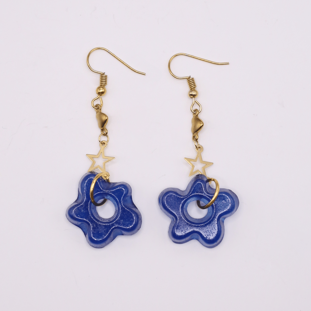 Image of Nightime Flower Earrings