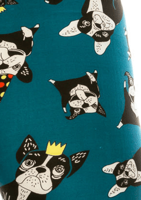 Image of Leggings - Checkers - Dog Party