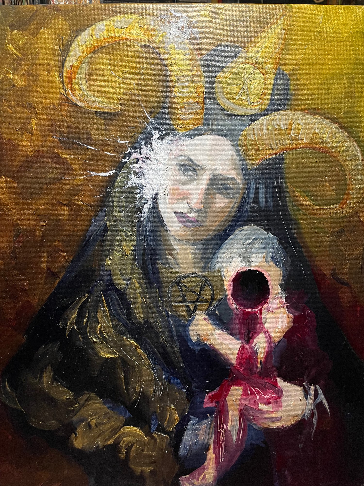 Daily painting - Lilith and the first child