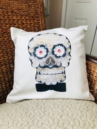 Image 3 of BRIDE & GROOM CALAVERA PILLOW CASES