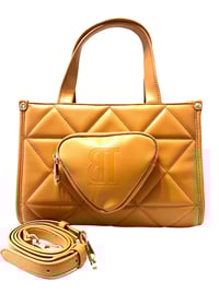 Image 1 of Caramel Triangle Tote & Pouch