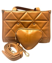 Image 2 of Caramel Triangle Tote & Pouch