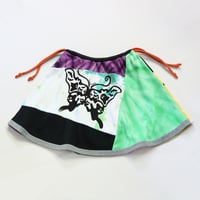 Image 2 of fun tiedye bootterfly patchwork cinch adjustable tie 8 courtneycourtney patchwork tshirt skirt