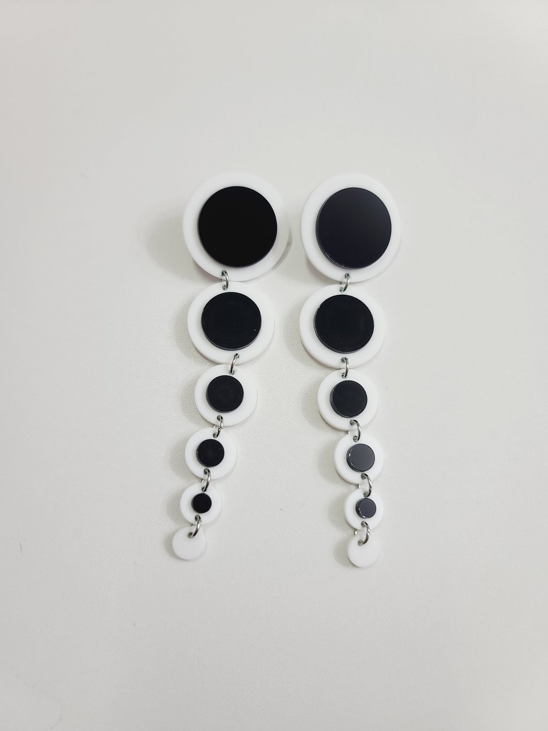 Image of Circle Drop Earrings