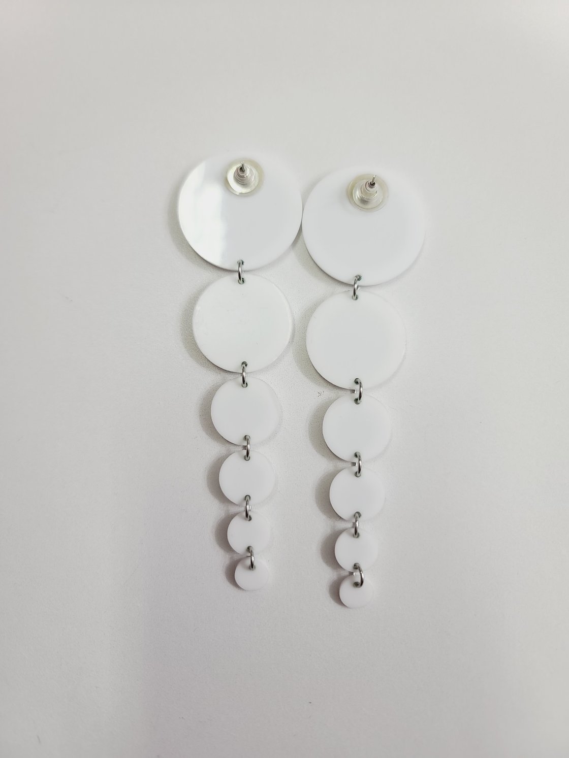 Image of Circle Drop Earrings