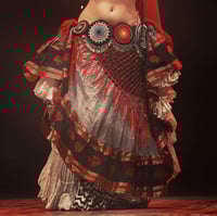 Image 3 of Vintage Kuchi Tribal Sleeve Belt - Black Base (TB021)
