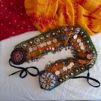 Image 1 of Vintage Kuchi Tribal Sleeve Belt with fringe (TLSO020)
