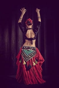 Image 3 of Vintage Kuchi Tribal Sleeve Belt, Statement Piece (TB020)